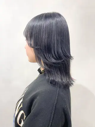 セミロング カラー 🦋レイヤーカット ミドリカワ🦋のヘアスタイル