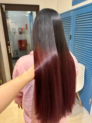 ロング カラー ❤️ブリーチ暖色カ ラー❤️NAOのヘアスタイル