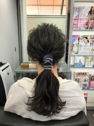 セミロング ヘアアレンジ U&i所属・大塚 貴之のヘアスタイル