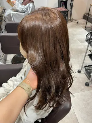 セミロング カラー 💐パーソナルカラー /市橋加菜💐のヘアスタイル