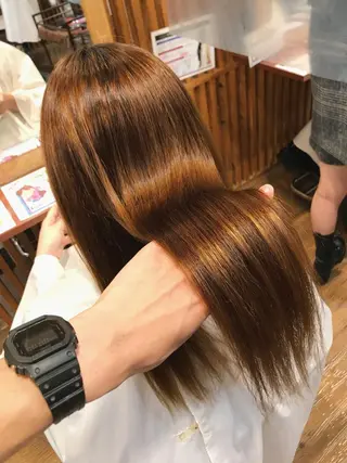ミディアム 髪質改善・縮毛矯正・ パーマ講師✨山田夏樹のヘアスタイル