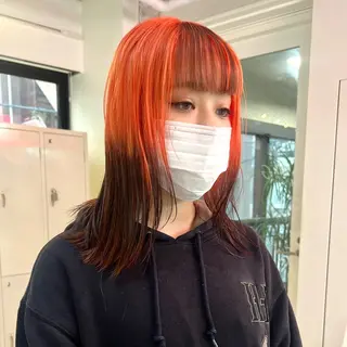 ショート カラー ヘアアレンジ 🧨ブリーチー×ボブ レイヤー💎じゅえるのヘアスタイル