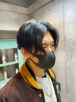 パーマ メンズ 艶髪サラサラカラー 🌈前原健吾のヘアスタイル