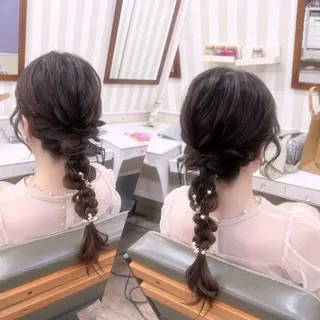 ヘアアレンジ 秋葉原コットン所属・ヘアセット 🤍AIRA🤍のヘアスタイル