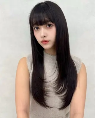 ロング カラー ✨️ツヤ髪✨️ 💫髪質改善💫間宮のヘアスタイル