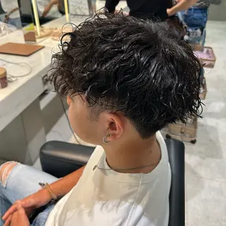 パーマ メンズ 🦋Misaki🦋 メンズパーマ/着付けのヘアスタイル