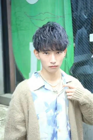 ショート カラー パーマ ヘアアレンジ メンズ キッズ ネイル マツエク・マツパ アイブロウ PERCUT大阪堀江店所属・メンズヘアのカリスマ 北地 空のヘアスタイル