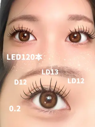 マツエク・マツパ eyelist Nozomiのマツエク・マツパデザイン