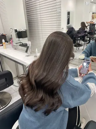 ロング カラー 韓国アイドル🤍ブリ ーチカラー🤍わかなのヘアスタイル