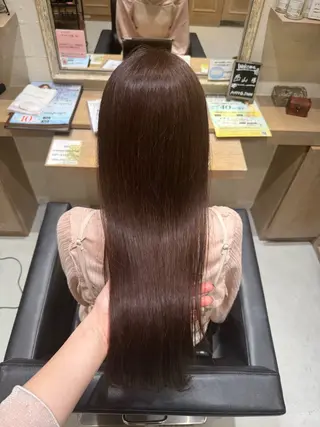 ロング カラー 透明感カラー/顔周り カット/レイヤーにかのヘアスタイル