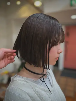 ショート カラー KAKERU/ボブ/ ショート/パーマ🌱のヘアスタイル