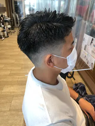 ショート メンズ メンズパーマ/ スパイキー/神田正紀のヘアスタイル