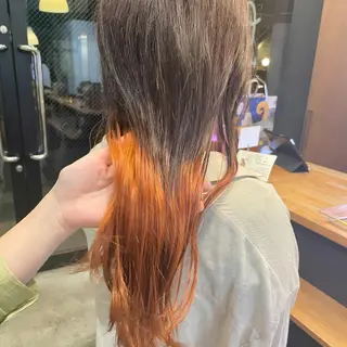 ロング カラー ヘアアレンジ 🎀ダブルカラーレイ ヤーyuuri🎀のヘアスタイル