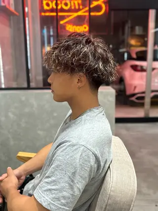 ショート パーマ メンズ 長谷川 湧のヘアスタイル