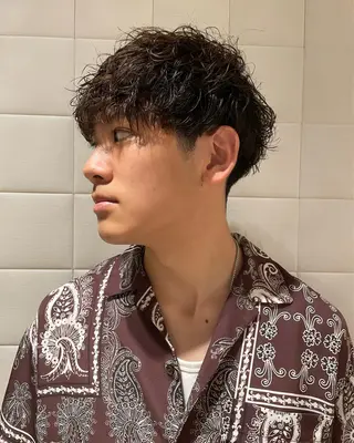 パーマ メンズ 松本平太郎美容室大宮店所属・もりたみかこ 美容師お休み中のヘアスタイル