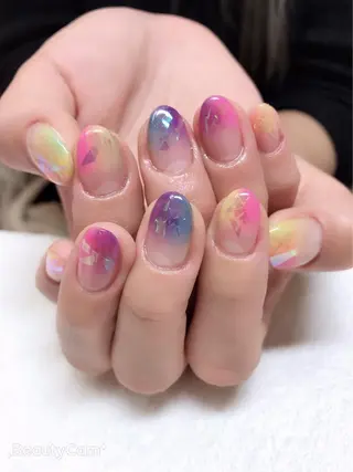 ミディアム ネイル Nail&Eyelash Bloom所属・ネイル&アイラッシュ アイブロウBloomのマツエク・マツパデザイン