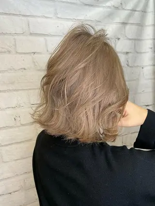 ミディアム カラー RIENS♡xrea 山本優舞のヘアスタイル