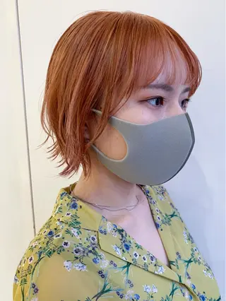 ショート nuu所属・💜ショート💜 ウルフ、ボブ二色亜美のヘアスタイル