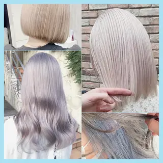 ミディアム ❄️💛エクステ ブリーチ❄️yukiのヘアスタイル