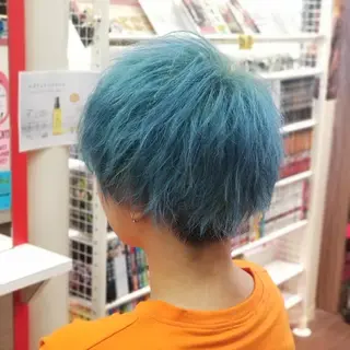 ショート カラー 植田 /エクステ /ブリーチ/髪質改善のヘアスタイル