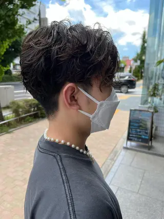 ショート パーマ 井坂 卓真のヘアスタイル