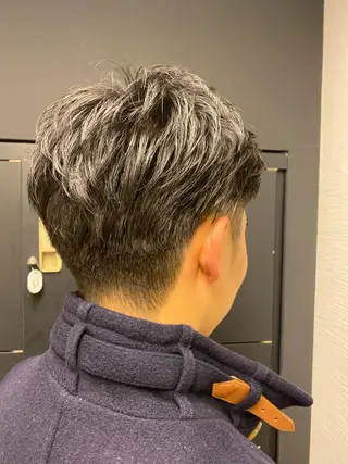 メンズ 美髪/髪質改善 顔周り/透明感カラーのヘアスタイル