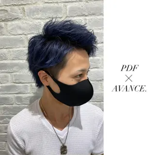 ショート カラー メンズ AVANCE.難波 店長 松元のヘアスタイル