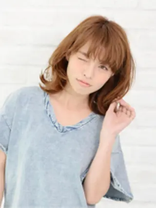 ミディアム EARTH検見川浜 鈴木学のヘアスタイル