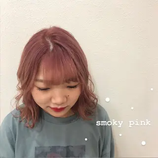 ミディアム カラー ヘアアレンジ パーマスタイル🔅 sayacaのヘアスタイル