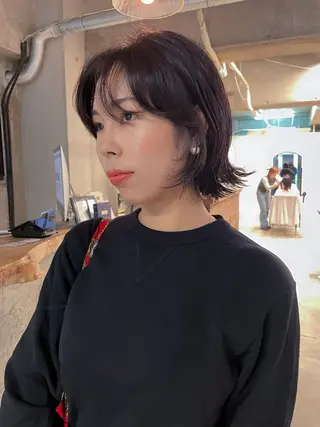 ショート パーマ パーマ/レイヤー 岩山丈一郎のヘアスタイル