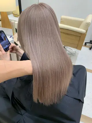 ロング カラー 韓国風/顔周りカット /髪質改善RYOTAのヘアスタイル