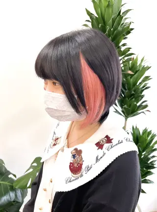 ショート カラー ヘアアレンジ HIROKO / 透明感暖色カラー🎀のヘアスタイル