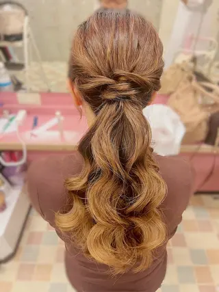 ロング ヘアアレンジ ayahair. moe*のマツエク・マツパデザイン