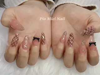 ネイル momo 長さだしのネイルデザイン