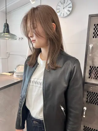 セミロング カラー 樫原裕二 /柔らかいカラーのヘアスタイル