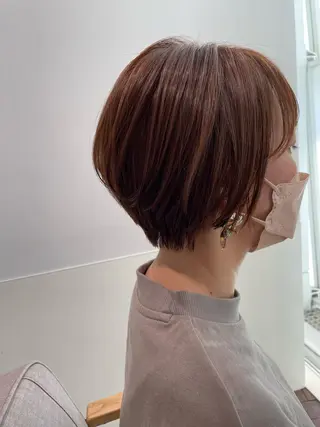 ショート カラー gotoday　shaire　saron所属・miu. ボブ/透け感カラーのヘアスタイル