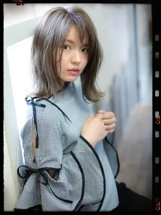 ミディアム カラー 相武台ショート特化 💐川崎希💐のヘアスタイル