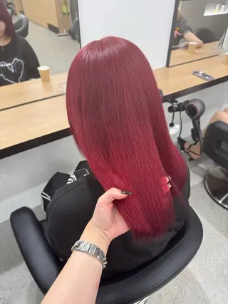 ロング カラー 暗髪🩶ラベンダー/ ブルー/ユウナ🤍のヘアスタイル