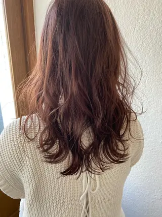セミロング カラー 入江 志穂のヘアスタイル