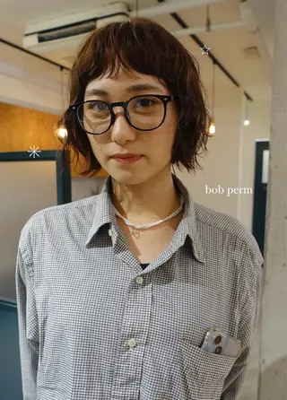 パーマ 暖色/パーマ 🌼クニトウメイのヘアスタイル