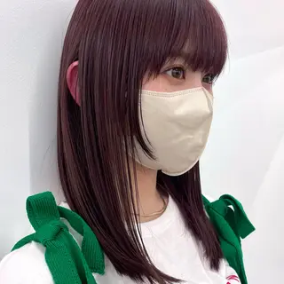 ショート カラー ヘアアレンジ 暖色ダブルカラーボブ レイヤー🌈AINAのヘアスタイル