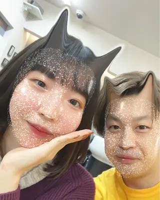 ミディアム カラー TOWA 野村　コウダイのヘアスタイル