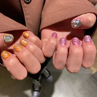 ネイル sio.nail&eyebrow salon shimokitazawa2号店所属・nailist mana𖤐´-のネイルデザイン