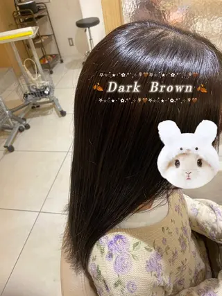 ミディアム 透明感カラー特化/ 髪質改善/ちなのヘアスタイル