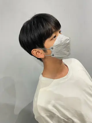 ショート カラー パーマ ヘアアレンジ メンズ メンズカット✂ レベッカ寺西優真のヘアスタイル