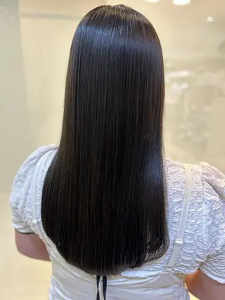 ロング カラー 艶質改善/縮毛矯正 ササキナツミのヘアスタイル