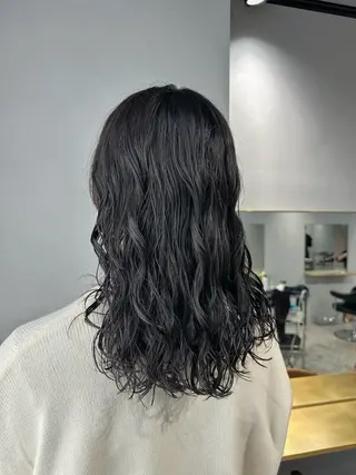 ロング パーマ ボブカット/パーマ/ 齋藤大貴のヘアスタイル