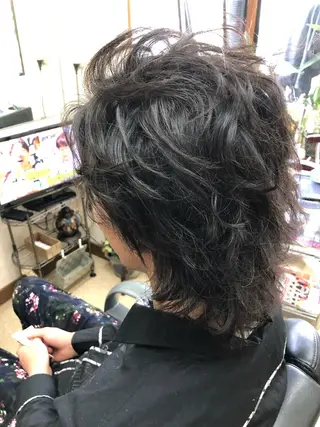 パーマ メンズ ヘアサロン モカ所属・石塚 浩のヘアスタイル