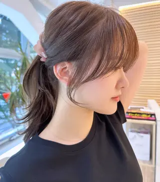 ロング カラー 韓国風/顔周りカット /髪質改善RYOTAのヘアスタイル