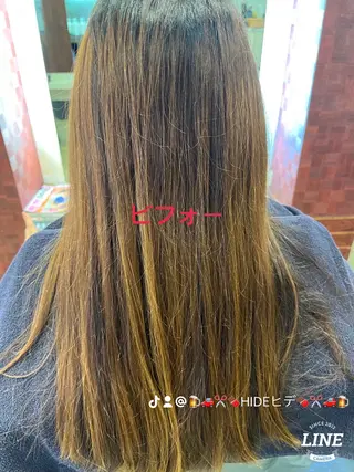 セミロング カラー エル美容室所属・織田 英之のヘアスタイル